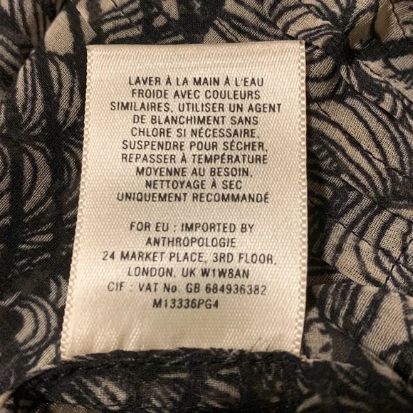 MEADOW RUE by ANTHROPOLOGIE Issa Peasant Blouse‎ - Picture 11 of 11